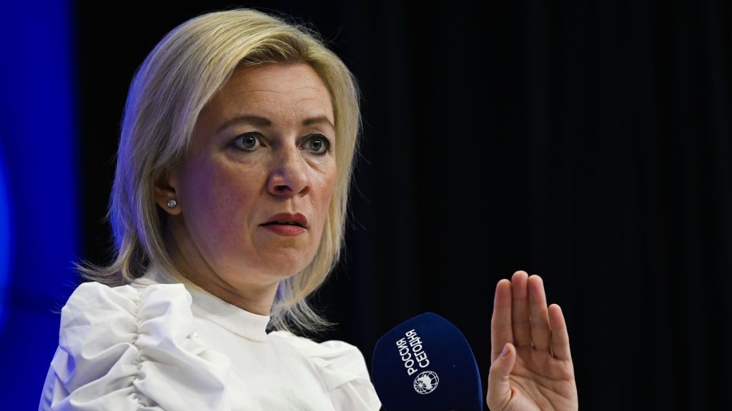 Russian Foreign Ministry Spokesperson Maria Zaharova
MOSCOW, RUSSIA - NOVEMBER 01: Russian Foreign Ministry Spokesperson Maria Zaharova delivers a speech as she attends the Media Forum of the Commonwealth of Independent States (CIS) Countries in Moscow, Russia on November 01, 2023. (Photo by Sefa Karacan/Anadolu via Getty Images)
Anadolu
cis, commonwealth of independent states countries, maria zaharova, media forum, moscow, russian foreign ministry, russian foreign ministry spokesperson