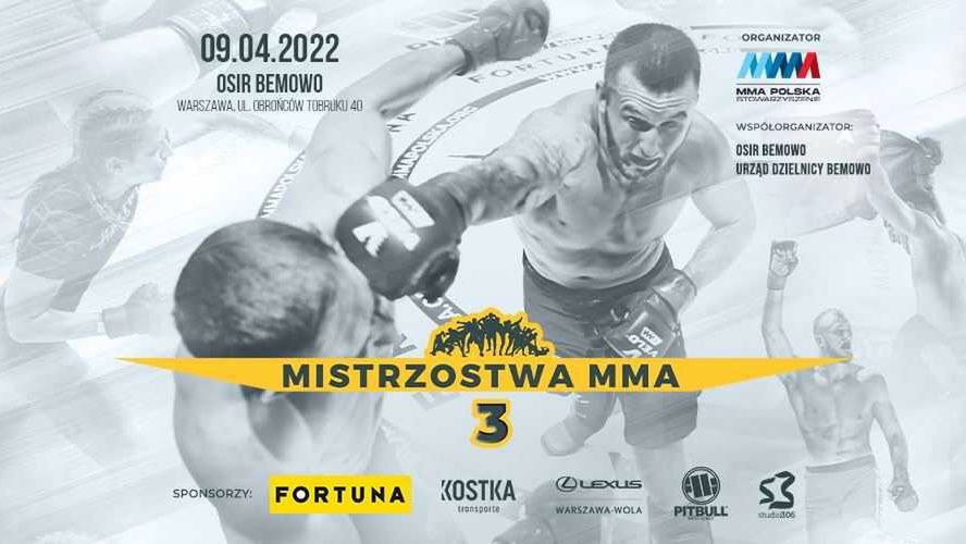 9 kwietnia odbędą się kolejne zawody przygotowane przez Stowarzyszenie MMA Polska