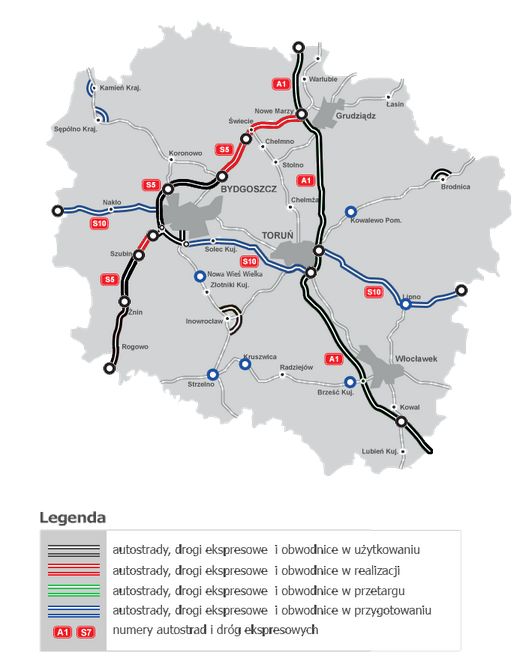 W tych miejscach prowadzane są roboty drogowe, które mogą utrudniać podróż autem 