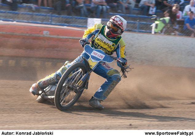 Piotr Dziatkowiak w zeszłym roku reprezentował barwy Kolejarza Rawag Rawicz (fot. Konrad Jabłoński)