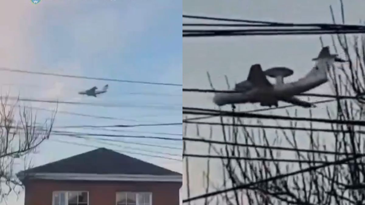 Ostatni lot strąconego rosyjskiego A-50 uchwycony na nagraniu