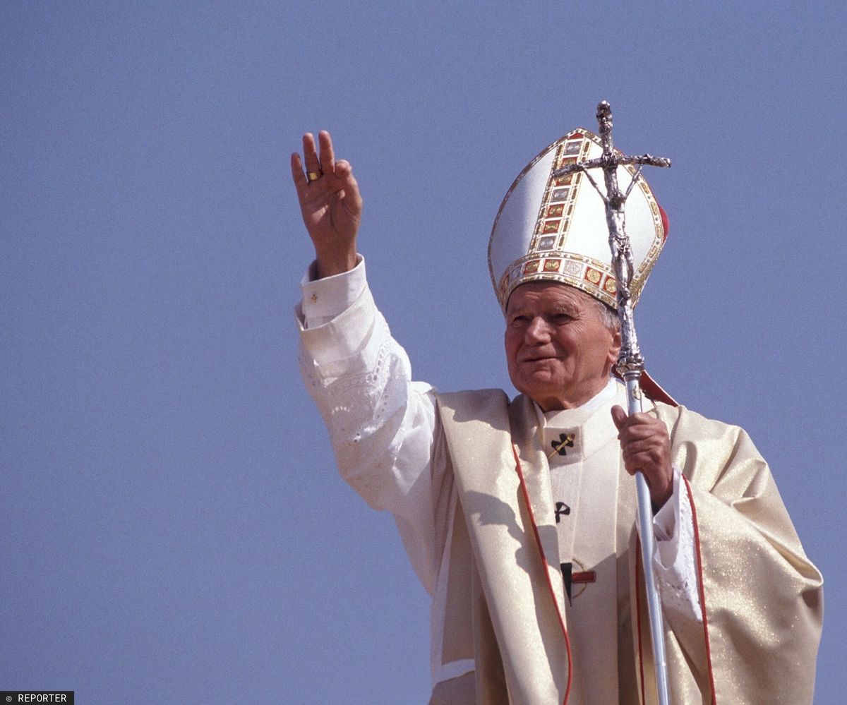 Jan Paweł II na pielgrzymce do Polski w 1991 r.
