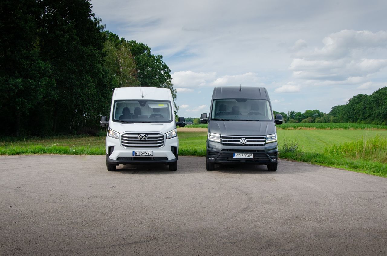 Porównanie: Maxus Deliver 9 kontra Volkswagen Crafter, czyli chińczyk kontra niemiec. Sprawdziłem, jak bardzo się różnią