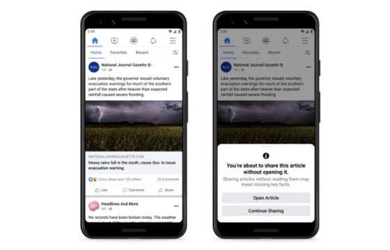 Facebook będzie namawiał do czytania treści przed udostępnieniem. Nowy sposób na fake newsy