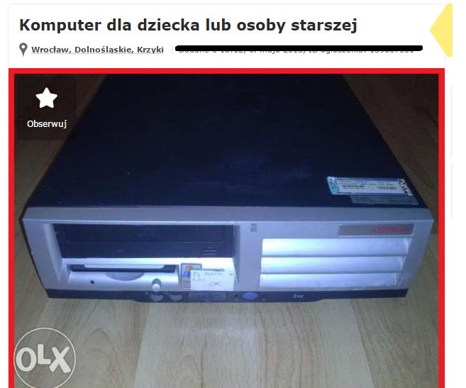 “Zamienię komputer na coś z wędkarstwa”. Co możecie dostać za smartfon, tablet lub stary komputer: perełki z ogłoszeń! 5