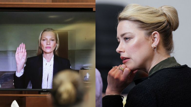 Kate Moss zeznająca w "procesie dekady"