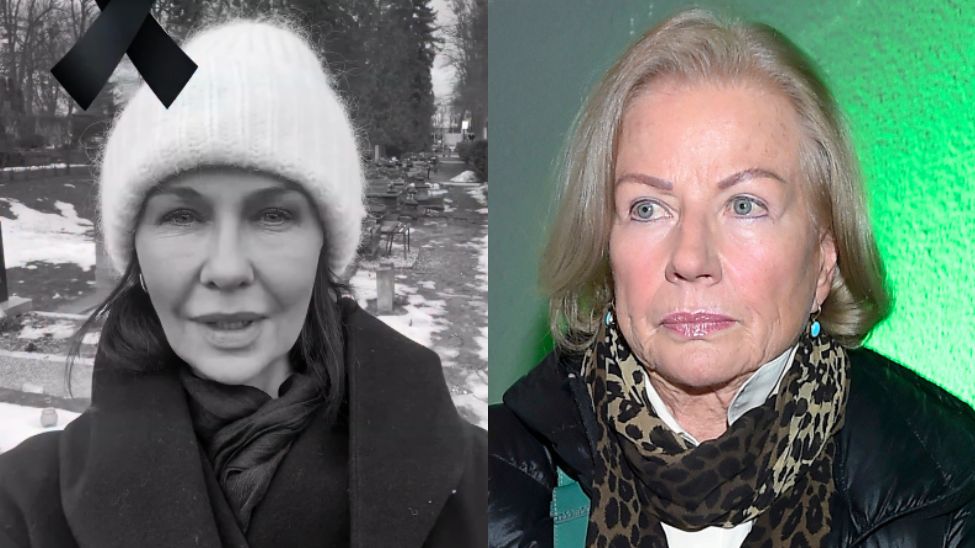 Anna Popek pożegnała Bożenę Dykiel na cmentarzu