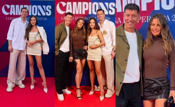 Lewandowscy i Szczęśni lansują się na imprezie FC Barcelona
