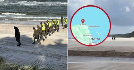 Odkrycie na plaży. Mamy nagranie z momentu akcji służb