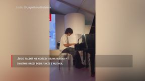 #dziejesiewsporcie Piłkarz Jagiellonii pokazał swój muzyczny talent