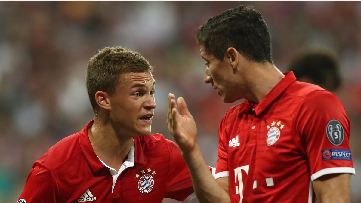 Getty Images / Na zdjęciu: Joshua Kimmich (z lewej) i Robert Lewandowski