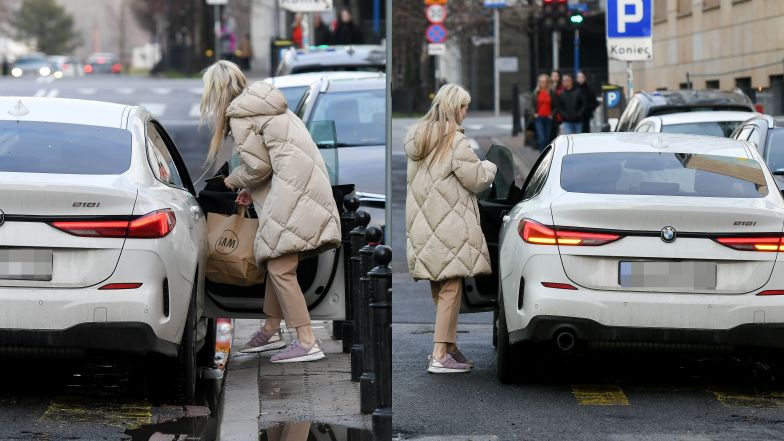 Magdalena Ogórek parkuje na zakazie