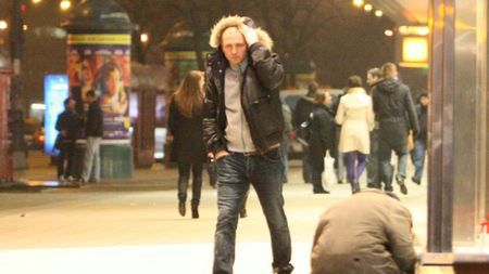 Zimny, wietrzny wieczór