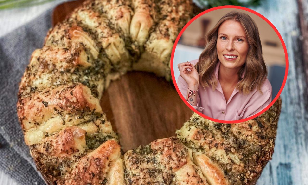 Rozmarynowy wieniec w stylu MasterChefa. Możesz podać do barszczyku w szklankach