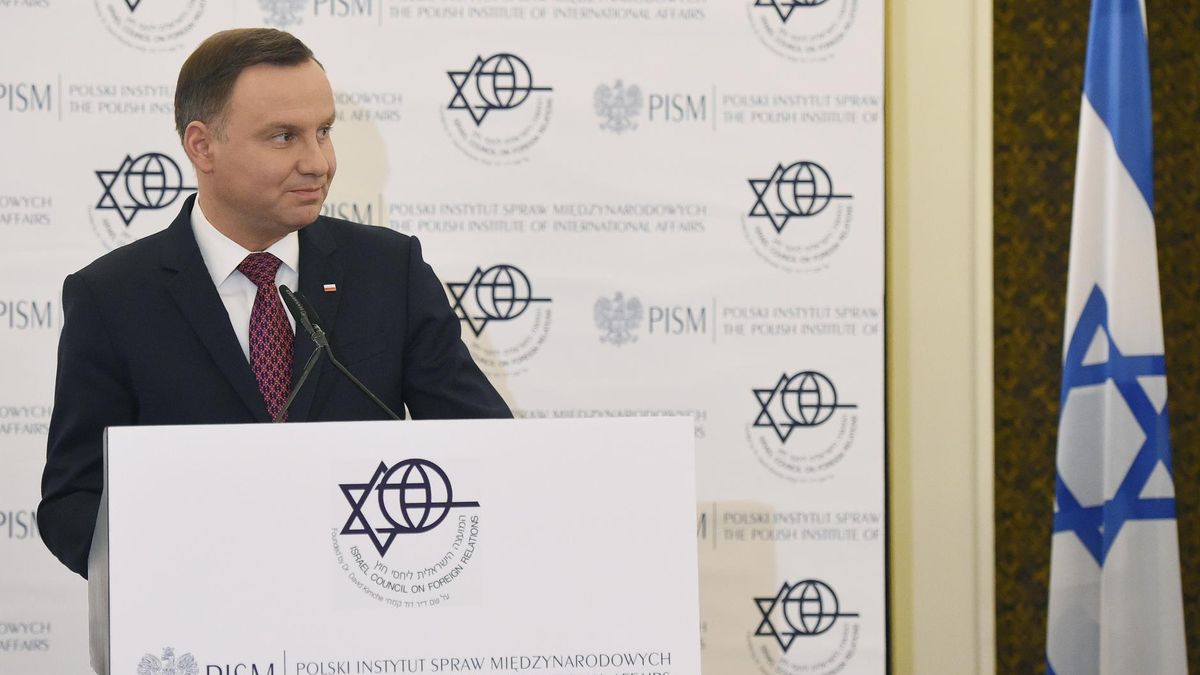 Prezydent Andrzej Duda podczas podróży do Izraela w styczniu 2017 r.