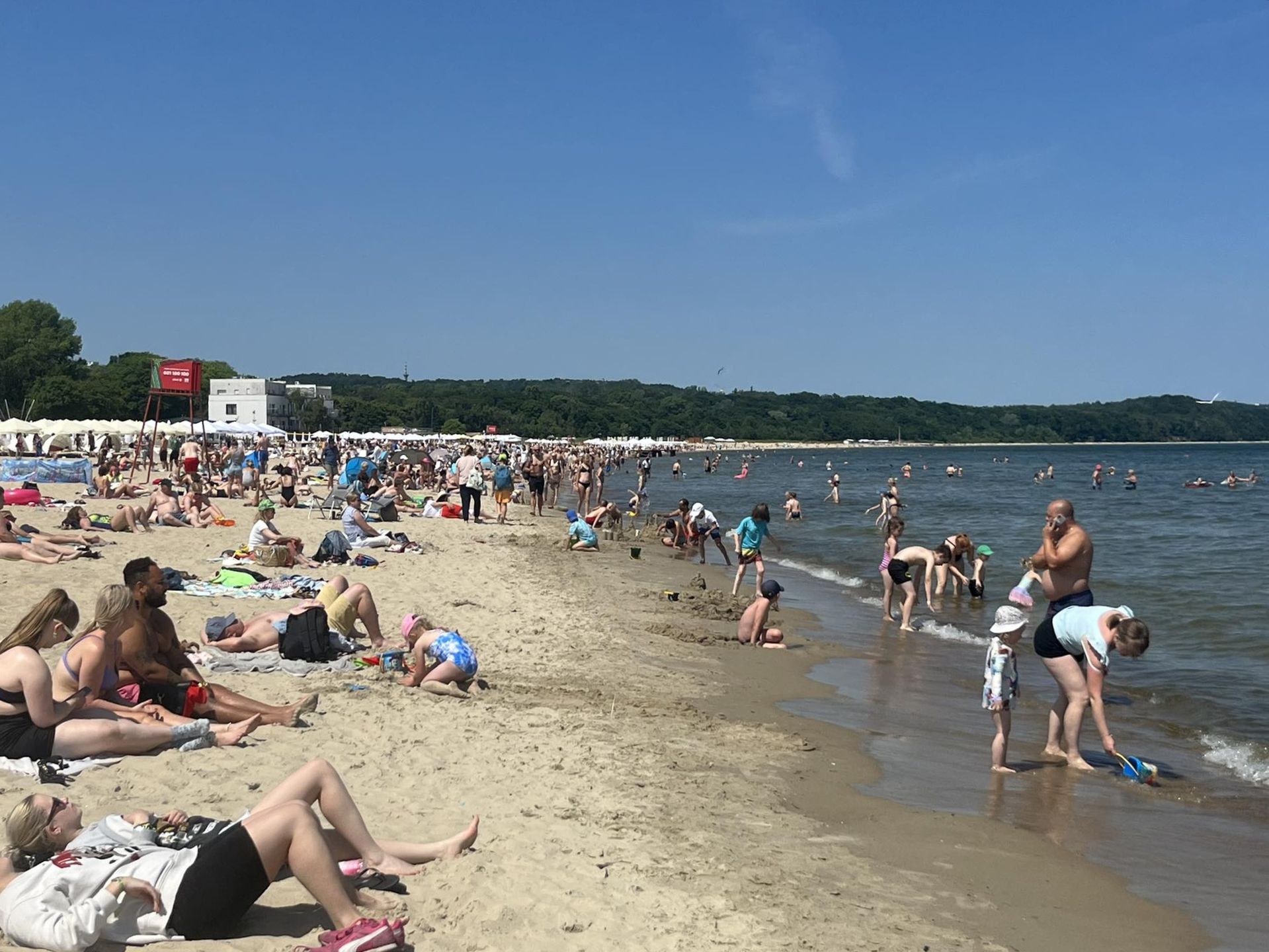 Plaża w Sopocie 29 czerwca br.
