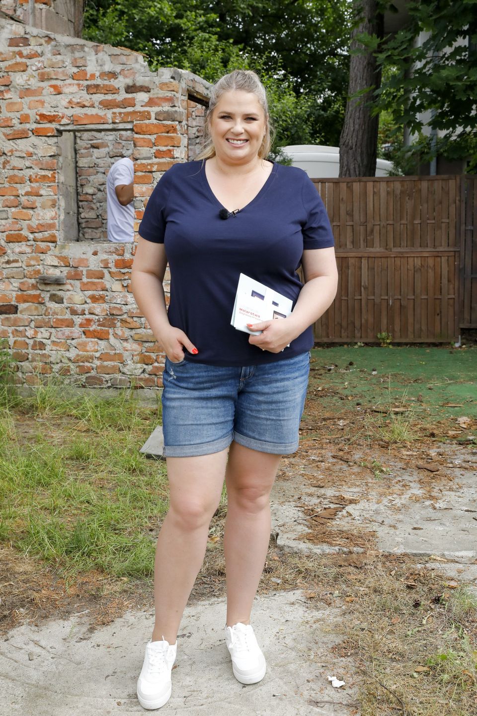 Elżbieta Romanowska na planie programu "Nasz nowy dom"