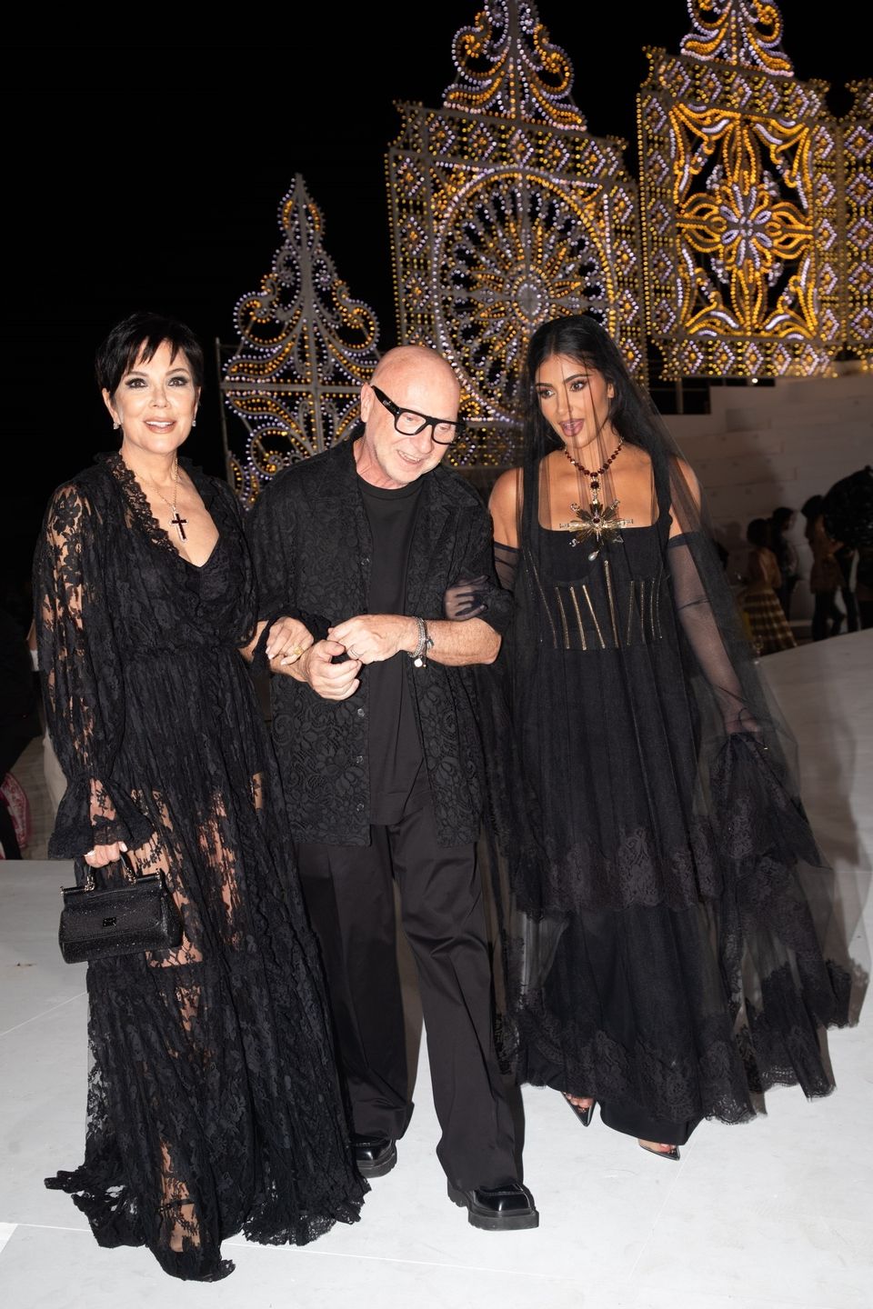 Kim Kardashian na pokazie Dolce&Gabbana