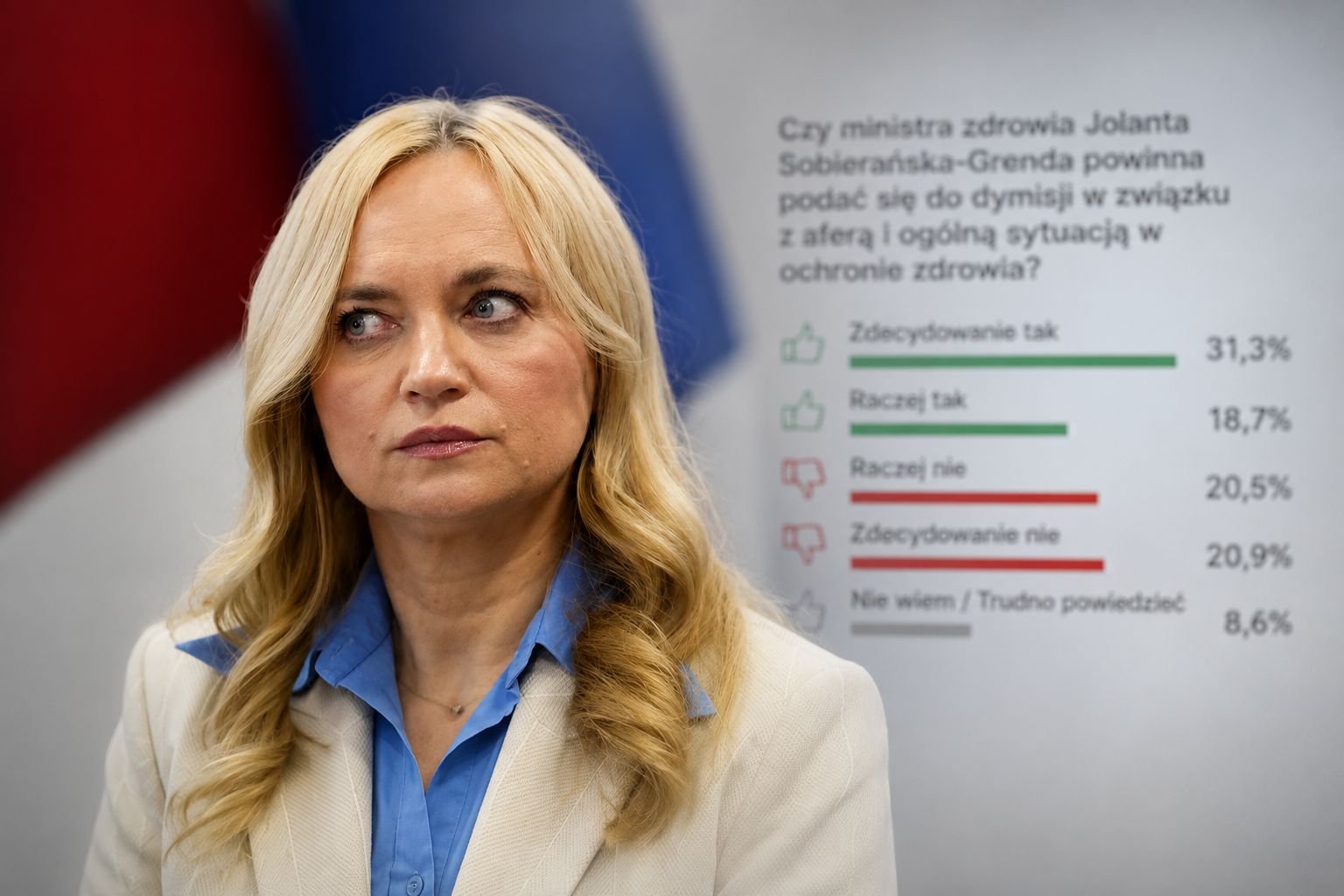 Czy ministra zdrowia powinna podać się do dymisji? Polacy ocenili