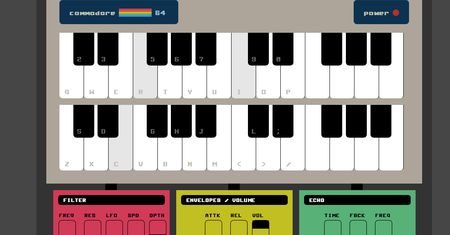 SID z Commodore 64 w przeglądarce dzięki API WebAudio