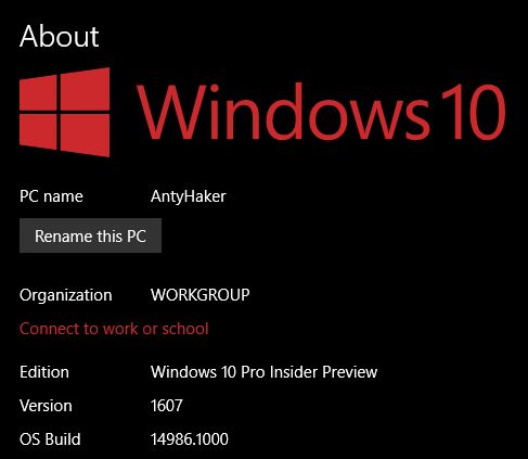 Ogrom nowości w najnowszej kompilacji jest niemałym zaskoczeniem – Windows 10 w odsłonie o numerze 14986