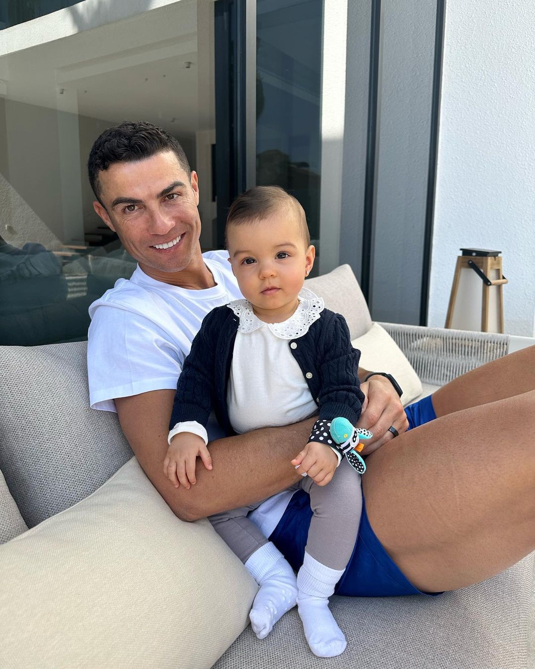 Cristiano Ronaldo z córką Bellą