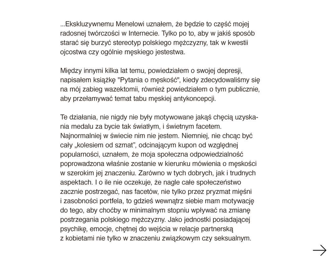Ekskluzywny Menel odpowiada Annie Kalczyńskiej