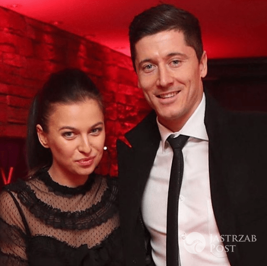 Anna Lewandowska i Robert Lewandowski - świąteczna impreza Bayernu Monachium
