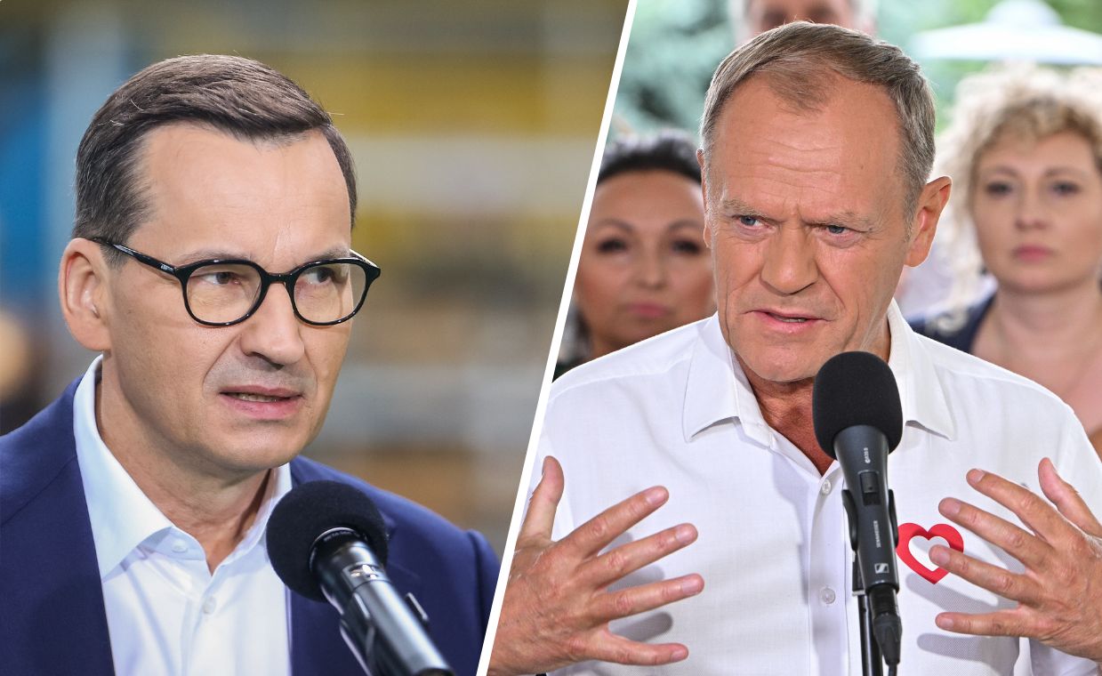 Morawiecki reaguje na słowa Tuska. "Zabierzcie z powrotem do Brukseli"