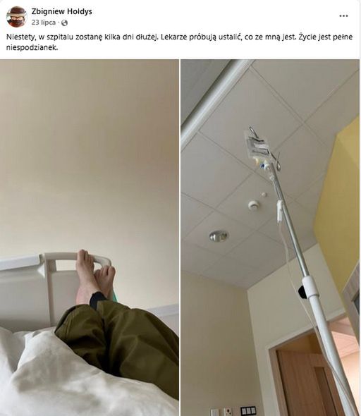 Zbigniew Hołdys o swoim stanie zdrowia