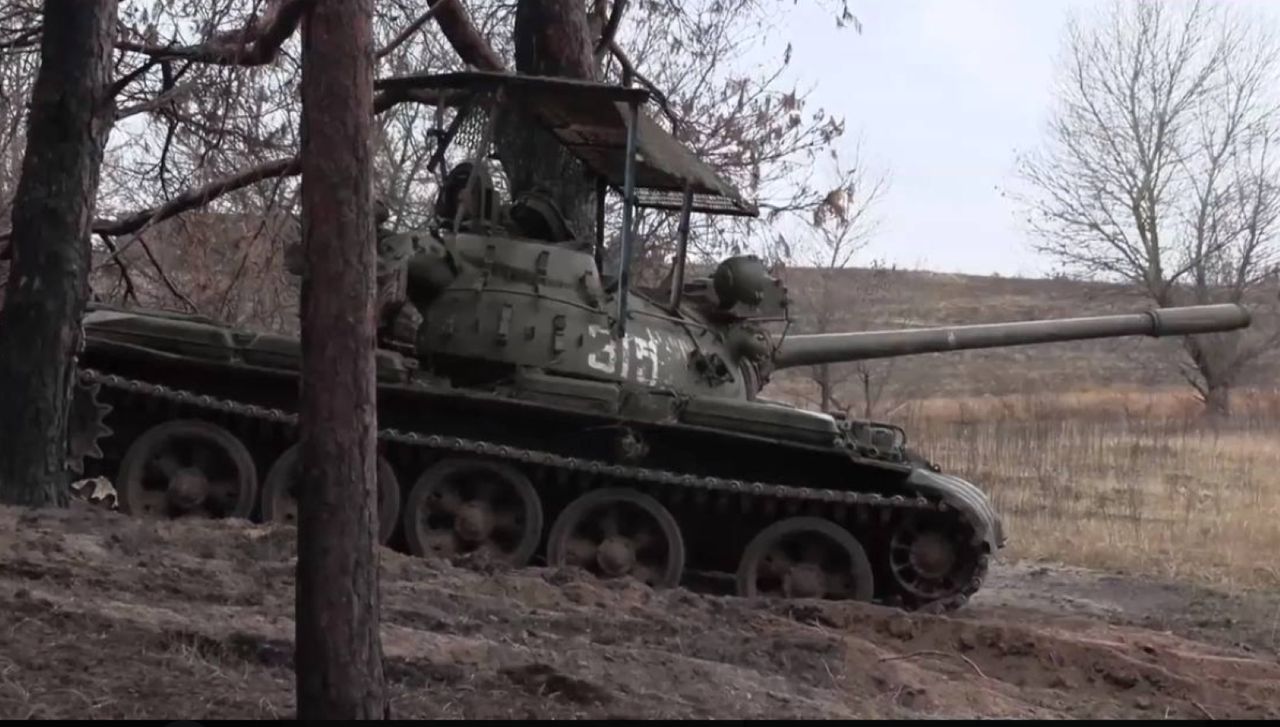 Russian T-55 on the front somewhere in Ukraine.