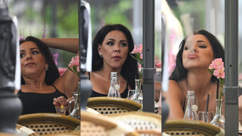 Sylwia Bomba na obiedzie z Grzegorzem Collinsem i córką