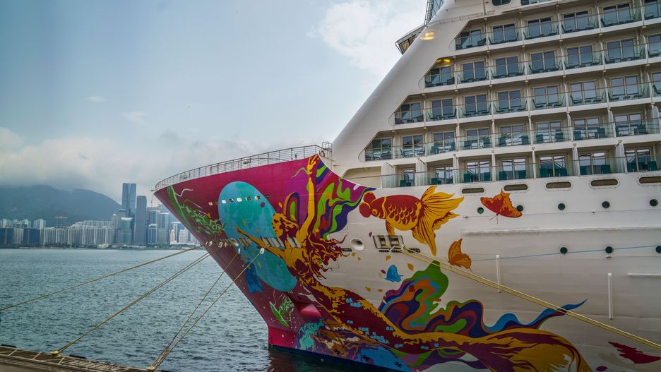 Onboard the Genting Dream Cruise Ship Ahead of "Cruise To Nowhere"The Genting Cruise Lines Genting Dream cruise ship during a media tour while berthed in Hong Kong, China, on Wednesday, July 28, 2021. Hong Kong aims to allow short cruise tours heading out from Hong Kong ports into international waters mid-summer, according to Secretary for Commerce and Economic Development Edward Yau said in May. Photographer: Lam Yik/Bloomberg via Getty ImagesBloombergchinese, cruise, covid19, coronavirus2021, communicable diseases, re-opens, viral, reopens, covid 19, east asian, pandemic, reopen, seacation, re-opening, re-open, china, disease, illness, health, infectious diseases
