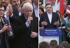 "Jarosław, Jarosław" podczas przemówienia Ziobry. "Ja jestem z Suwerennej Polski"