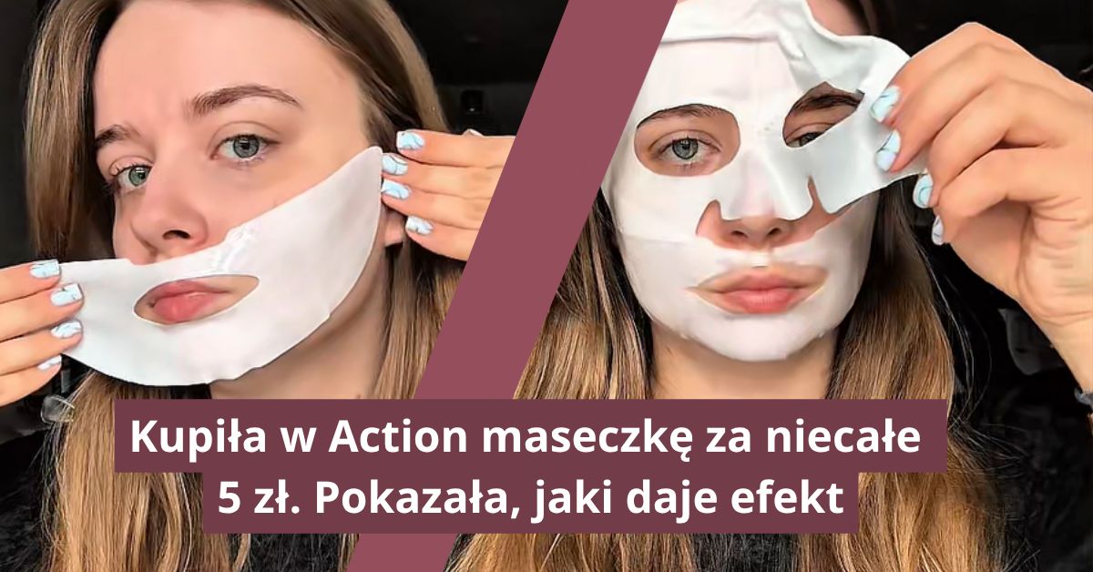 Kupiła w Action maseczkę za niecałe 5 zł. Pokazała, jaki daje efekt