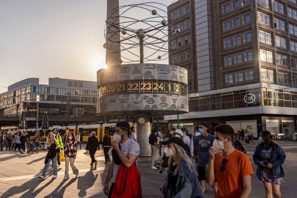 Alexanderplatz w Berlinie 31 marca