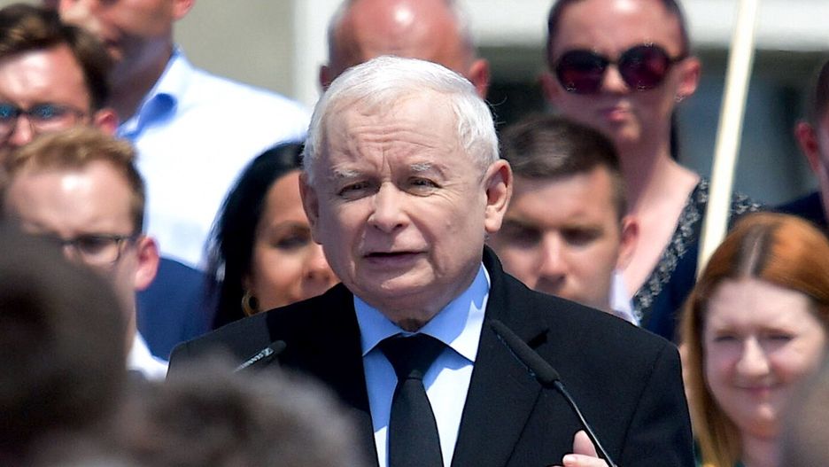 Jarosław Kaczyński w Bogatyni 