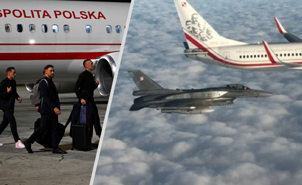 F-16 eskortowały piłkarzy. I się zaczęło