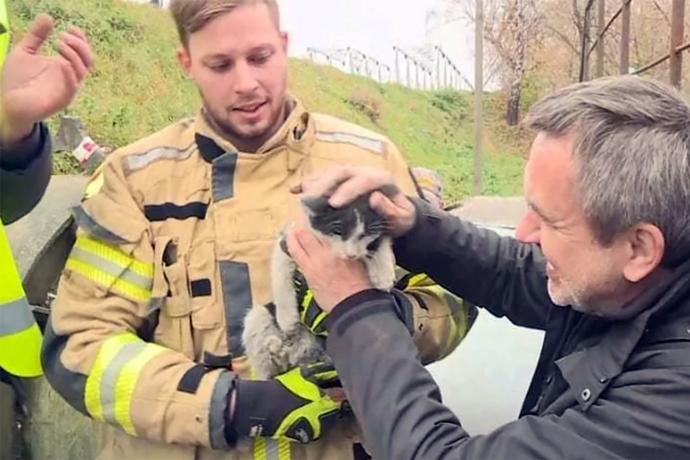 Ponad tydzień był uwięziony w rurze. Strażacy w końcu uratowali kota