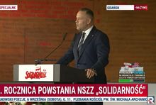 Transmisja przemówienia prezydenta w Republice
