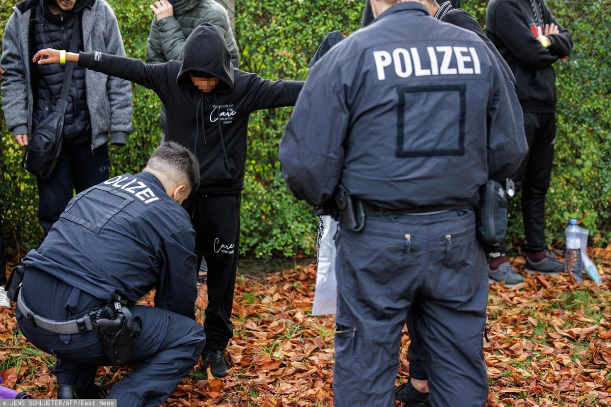 Niemiecki patrol kontroluje nielegalnych migrantów 