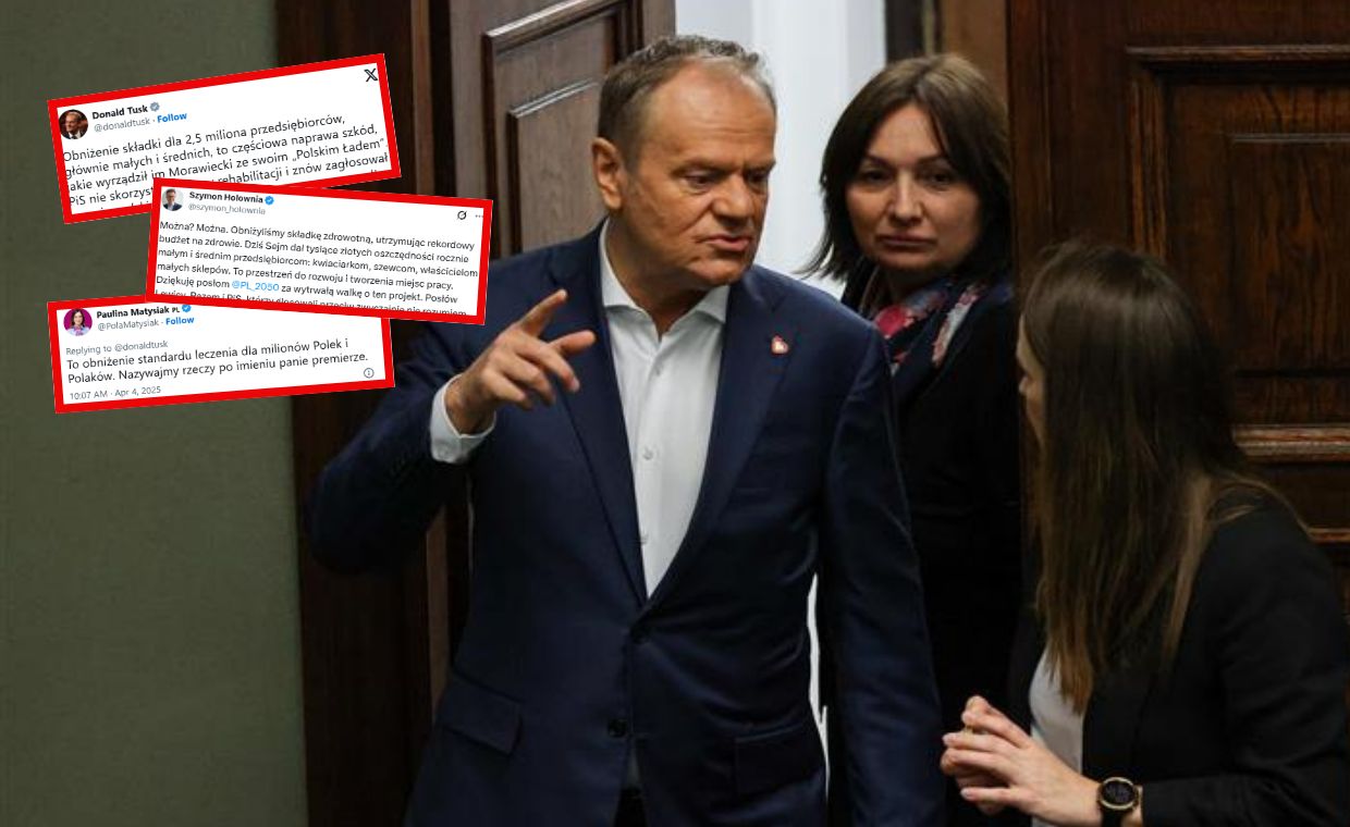 Składka zdrowotna obniżona. Jest reakcja Tuska po głosowaniu