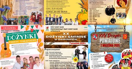Dożynki 7 września 2025 w woj. lubelskim. Wystąpią: Boys, Brathanki, Sławomir, MIG, Piękni i Młodzi Dawid Narożny