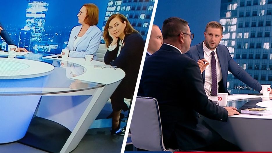 Kadry z programu "Minęła 20"