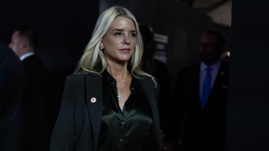 UNITED STATES - JULY 16: Pam Bondi, former attorney general of Florida, arrives to the Fiserv Forum on the second day of Republican National Convention in Milwaukee, Wis., on Tuesday, July 16, 2024. (Tom Williams/CQ-Roll Call, Inc via Getty Images)