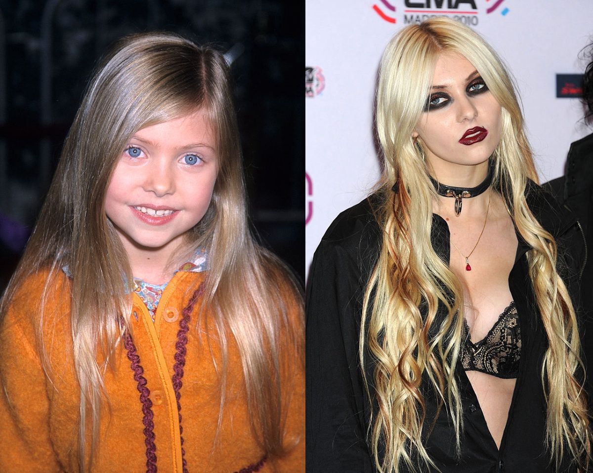 Taylor Momsen w 2000 i 2010 r.