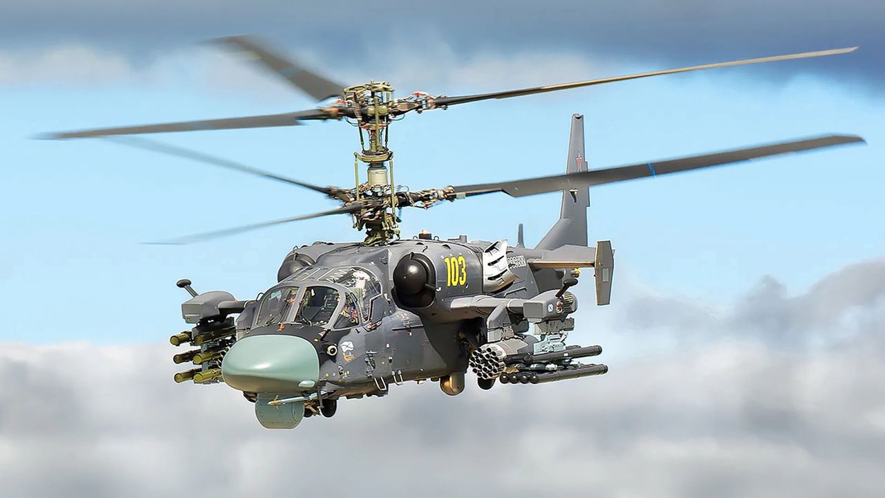 Ka-52 "Alligator" Helicopter - The Russians were supposed to lose seven of such machines.