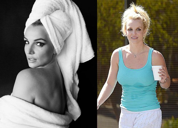 Britney Spears pozuje w ręczniku dla Mario Testino (ZDJĘCIA)