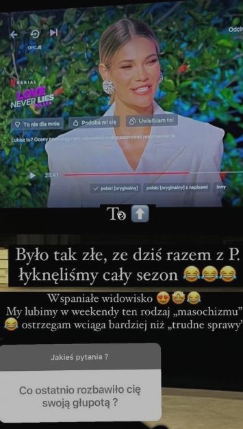Blanka Lipińska o "Love Never Lies"
