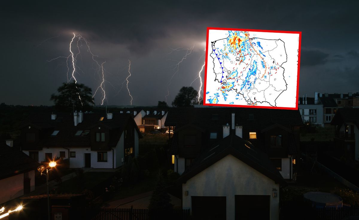 pogoda, prognoza pogody, burza Zmiana w pogodzie. Grzmi w wielu województwach